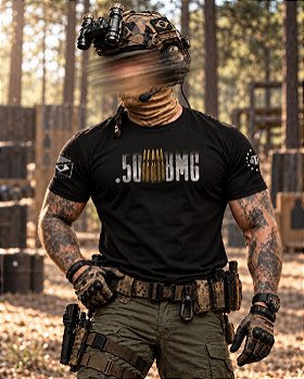 Camiseta Masculina .50 BMG Secret Box Team Six Brasil