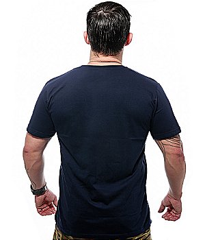 Camiseta Masculina Punisher Original Gold Line Navy Blue Team Six Brasil