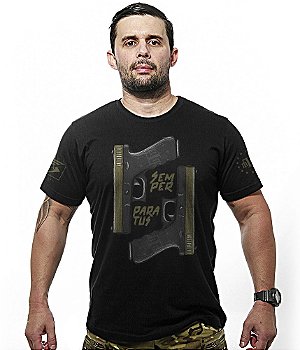 Camiseta Masculina Concept Line Glock Semper Paratus Team Six Brasil