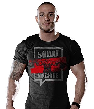 Camiseta Masculina Academia Squat Machine Tático Militar TeamSix Brasil