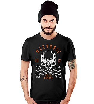 Camiseta Masculina Old Car Mechanic Auto Repair Tático Militar TeamSix Brasil