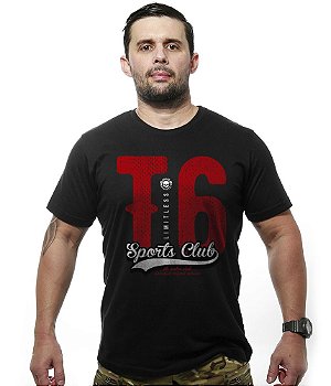 Camiseta Masculina Motorcycle T6 Sports Club Limitlles Tático Militar TeamSix Brasil
