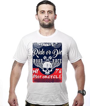 Camiseta Masculina Motorcycle T6 Road Race Tático Militar TeamSix Brasil