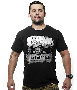 Camiseta Masculina Off Road 4x4 Limitless Tático Militar TeamSix Brasil
