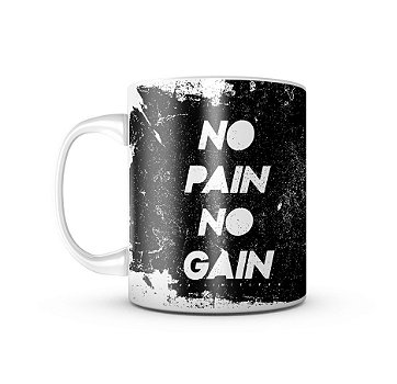 Caneca T6 Skull No Pain No Gain 325ML
