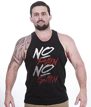 Camiseta Regata Academia No Pain No Gain Masculina Team Six Brasil