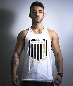 Camiseta Regata Airborn Honor and Glory Masculina Team Six Brasil
