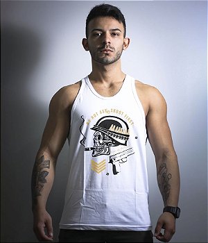 Camiseta Regata Do Not Ask Shoot First Masculina Team Six Brasil