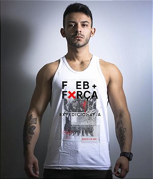 Camiseta Regata FEB Força Expedicionária Brasileira Masculina Team Six Brasil
