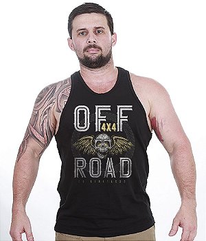 Camiseta Regata Off Road 4x4 Skull Fly Masculina Team Six Brasil