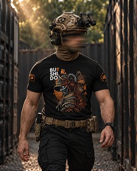Camiseta Masculina Bushido 7 Princípios Respeito Team Six