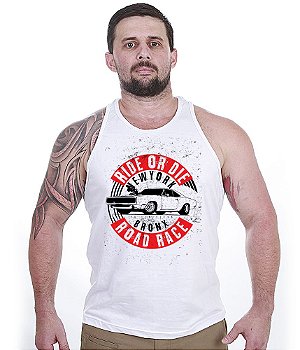 Camiseta Regata Old Cars Ride Or Die Bronx Masculina Team Six Brasil