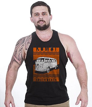 Camiseta Regata Old Cars Kombi South Beach Masculina Team Six Brasil