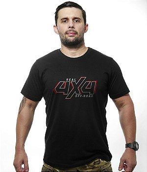Camiseta Masculina Real 4x4 Off Road Tático Militar TeamSix Brasil