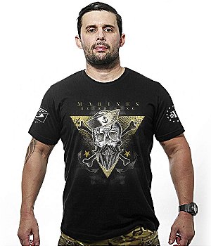 Camiseta Masculina Marines Beard Gang Team Six Brasil