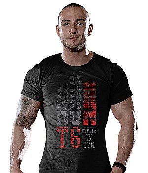 Camiseta Masculina Academia Run T6 Made in Gym Tático Militar TeamSix Brasil