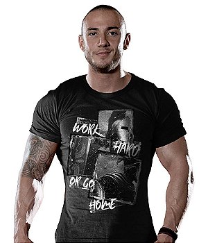 Camiseta Masculina Academia Work Hard or Go Home T6 Fitness Tático Militar TeamSix Brasil