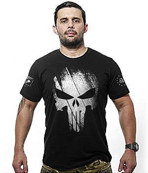 Camiseta Masculina Justiceiro Punisher Team Six Brasil