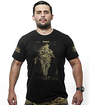 Camiseta Masculina New Police NYPD Gold Line Team Six Brasil