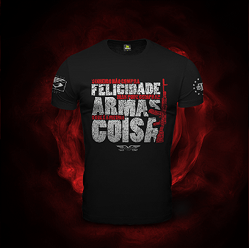 Camiseta Masculina Felicidade Casa Das Armas Team Six Brasil