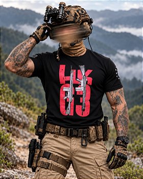 Camiseta Masculina HK G3 Nato Gewehr Secret Box Team Six Brasil