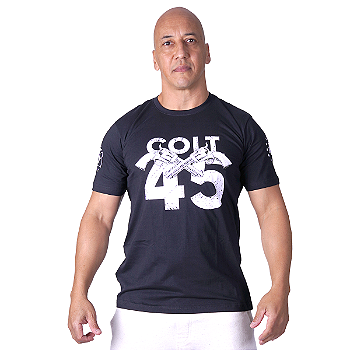 Camiseta Masculina Revolver Colt 45 Secret Box Team Six Brasil
