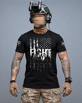 Camiseta Masculina Trump Fight or Fight Team Six