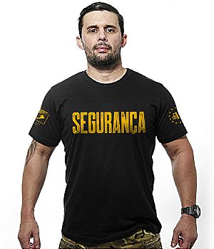 Kit Segurança 3 Camisetas Masculinas Pretas Team Six Brasil