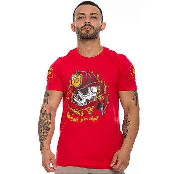 Camiseta Masculina Fire DEPT Team Six Brasil