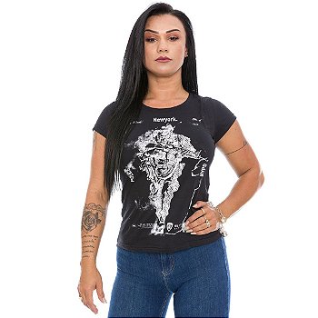 Camiseta Baby Look Feminina New Police Team Six Brasil