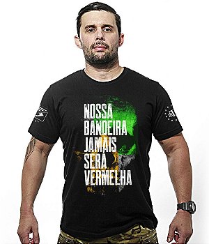 Kit 3 Camisetas Militares Masculinas Pretas Brasil Acima de Tudo Team Six Brasil