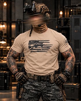 Camiseta Masculina American Sniper Secret Box Team Six Brasil