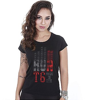 Camiseta Academia Baby Look Feminina Run Team Six Brasil