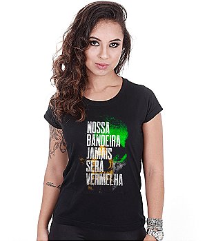 Kit Brasil Acima de Tudo 03 Camisetas Baby Look Feminina Team Six Brasil
