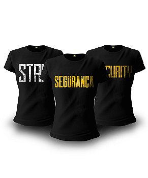 Kit Segurança 3 Camisetas Baby Look Feminina Team Six Brasil