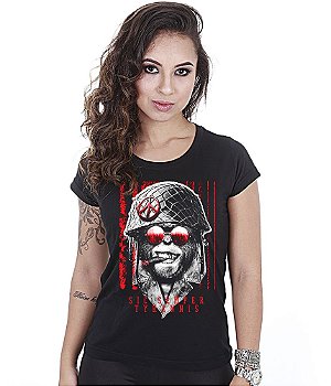 Kit Beard Gang 3 Camisetas Baby Look Feminina Team Six Brasil