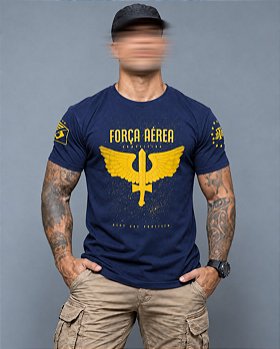 Camiseta Masculina Força Aérea Brasileira Team Six Brasil