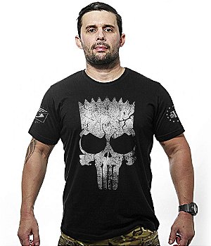 Camiseta Masculina Punisher Bart Team Six Brasil