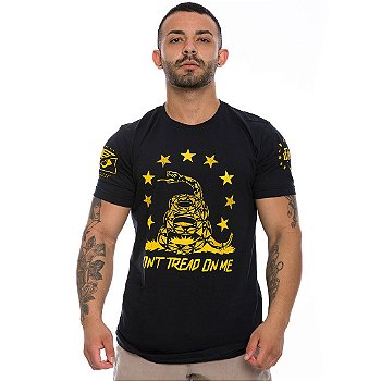 Camiseta Masculina Don't Tread On Me Snake Team Six Brasil