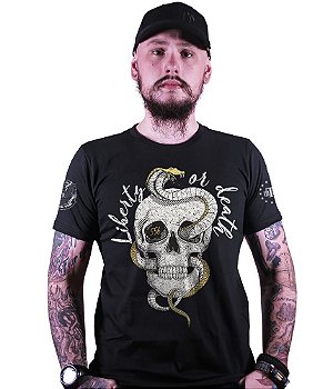 Camiseta Masculina Squad T6 Magnata Liberty Or Death Team Six Brasil