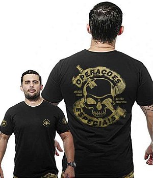 Camiseta Masculina Wide Back Operações Especiais Team Six Brasil