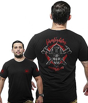Camiseta Masculina Wide Back Firefigther Team Six Brasil