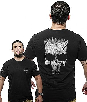 Camiseta Masculina Wide Back Punisher Bart Team Six Brasil