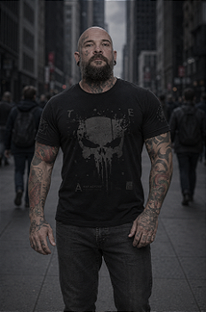 Camiseta Masculina Dark Line New Punisher Team Six