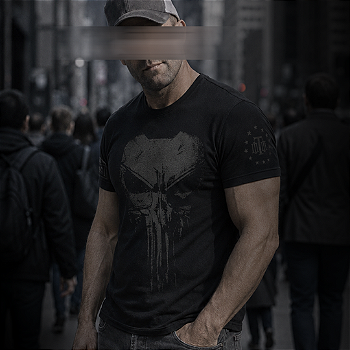 Camiseta Masculina Dark Line Punisher Plate Team Six