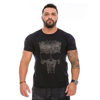 Camiseta Masculina Dark Line Punisher Bart Team Six