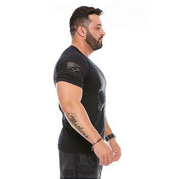 Camiseta Masculina Dark Line Punisher Bart Team Six