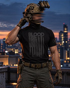 Camiseta Masculina Dark Line Blood Is The New Ink Team Six