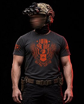 Camiseta Masculina Concept Line Join Or Die Team Six Brasil