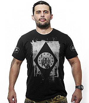 Camiseta Masculina Concept Line Tactical Flag Brasil Team Six Brasil